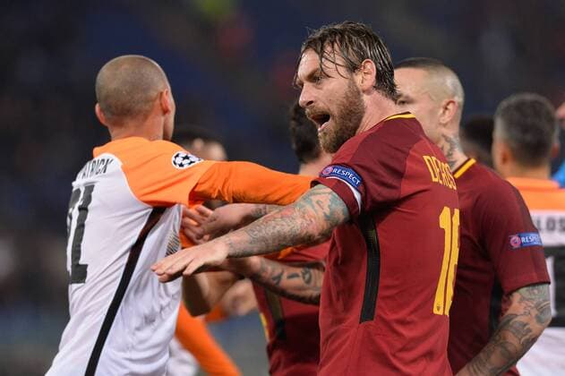 March 13, 2018 - Rome, Italy - Daniele De Rossi during the Champions League football match A.S. Roma vs Shakhtar Donetsk at the Olympic Stadium in Rome, on march 13, 2018. AS Roma v Shakhtar Donetsk - UEFA Champions League Round of 16: Second Leg  - ZUMAn230 20180313_zaa_n230_460 Copyright: xSilviaxLorex