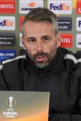 Fußball Europa League Pressekonferenz FC Salzburg am 14.03.2018 in der Red Bull Arena in Salzburg Marco Rose ( Trainer Salzburg )