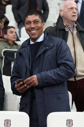 Giovane Elber auf der Tribuene, Besiktas Istanbul vs. FC Bayern Muenchen, Fussball, Achtelfinale, Champions League, 14.03.2018 Istanbul Istanbul Tuerkei
