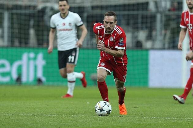 Franck Ribery 7 (FC Bayern Muenchen), Besiktas Istanbul vs. FC Bayern Muenchen, Fussball, Achtelfinale, Champions League, 14.03.2018 Istanbul Istanbul Tuerkei