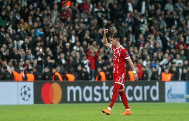 Fußball, CL, Besiktas Istanbul - Bayern München Bayern Munich s Sandro Wagner during Besiktas - Bayern Munich UEFA Champions League round of 16 second leg soccer match in Vodafone Arena, Istanbul, Turkey, Mar 14, 2018.  Copyright: TolgaxAdanali 15949990