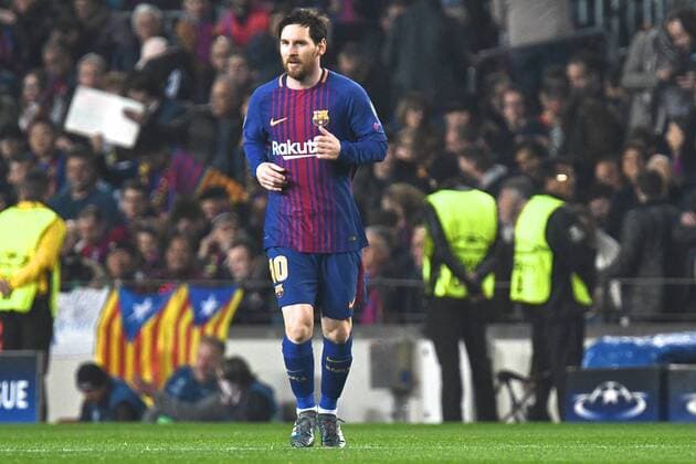 Fu?ball, CL, FC Barcelona - FC Chelsea FC Barcelona Barca v Chelsea UEFA Champions League Lionel Messi of FC Barcelona runs back after scoring their first goal to make it FC Barcelona 1 Chelsea 0 during the UEFA Champions League match at Camp Nou, Barcelona Content Not Available For UK Newspapers Copyright: xKristianxKanex FIL-11502-0027