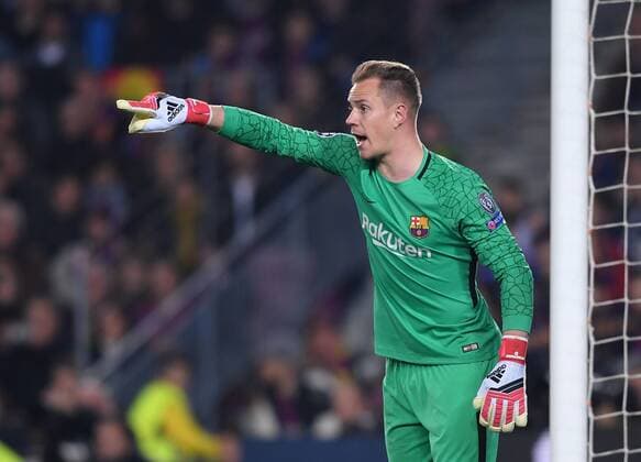 FUSSBALL CHAMPIONS LEAGUE SAISON 2017 2018 ACHTELFINALE RUECKSPIEL FC Barcelona Barca - FC Chelsea London 14.03.2018 Torwart Marc Andre ter Stegen (Barca) Barcelona