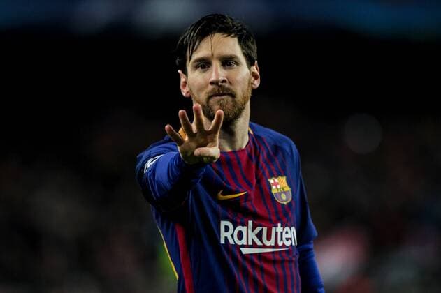 Themen der Woche - SPORT Bilder des Tages - SPORT Spain: UEFA Champions League FC Barcelona Barca v Chelse 14th March 2018; Lionel Messi, 10 player of FC Barcelona sending a kiss during the 2017 2018 UEFA Champions League Round of 16 game between FC Barcelona and Chelsea at Camp Nou stadium on March 14, 2018 in Barcelona, Spain. EDITORIAL USE ONLY. Barcelona Catalonia Spain Camp Nou  UkkoxImagesx xPacificxPress