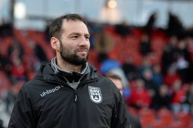 Fußball, Trainerhistorie, SSV Ulm 1846 Tobias Flitsch (Trainer SSV Ulm) -- KSV Hessen Kassel vs SSV Ulm, Fussball, Regionalliga Suedwest,--- 14.03.2018, Kassel Copyright: xEIBNER RolandxSippelx EP_RSL