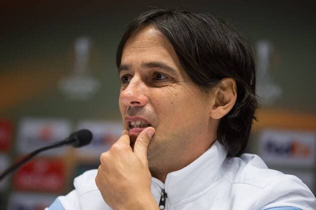 press conference PK Pressekonferenz Of Head Coach Simone Inzaghi And Walk Of S.S. Lazio Team On Football Field In Kyiv Kyiv  Copyright: ChumachenkoxAlexey 516996