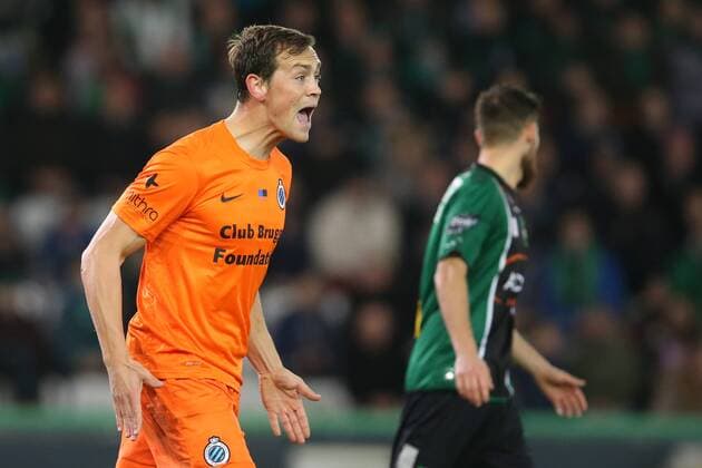 - BRUGGE, BELGIUM: Club s Tom De Sutter reacts during the Jupiler Pro League match between Cercle Brugge and Club Brugge, in Brugge, Sunday 25 January 2015, on day 23 of the Belgian soccer championship. BRUNOxFAHY x71896153x