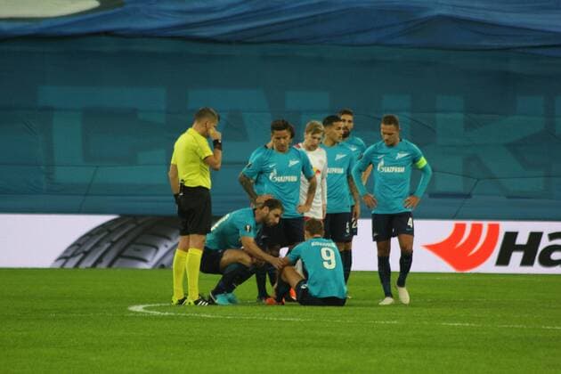 Russian Federation. Saint-Petersburg. Arena Saint-Petersburg. The UEFA Europa League. Zenit - RB Leipzig. Football match. Round of the Playoffs. MaksimxKonstantinov 