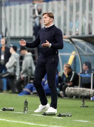 St.Petersburg - RB Leipzig Fussball Euro League Sankt Petersburg, 15.03.2018, Krestowski-Stadion, Fussball, UEFA EURO EM Europameisterschaft Fussball League, Achtelfinale Rueckspiel Rematch , FK Zenit St. Petersburg vs. RB Leipzig , Im Bild: Trainer Ralph Hasenhüttl Hasenhuettl (RB Leipzig) ,