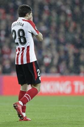 (L-R) *Inigo Cordoba Querejeta* of Athletic Club Bilbao during the Athletic Club Bilbao vs Olympique de Marseille, UEFA Europa League at San Mames Stadium in Bilbao on March 15, 2018. (© DAVID CANTIBRERA CORDON PRESS)  x©xDAVIDxCANTIBRERAx xx