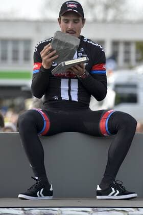 - ROUBAIX, FRANCE: German John Degenkolb of Team Giant-Alpecin pictured during the Paris-Roubaix one day cycling race, 253,5 km from Compiegne to the Velodrome in Roubaix, Sunday 12 April 2015. DIRKxWAEM  x78195146x