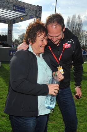 - ROUBAIX, FRANCE: Mother of and German John Degenkolb of Team Giant-Alpecin pictured after the Paris-Roubaix one day cycling race, 253,5 km from Compiegne to the Velodrome in Roubaix, Sunday 12 April 2015. LUCxCLAESSEN  x78210451x