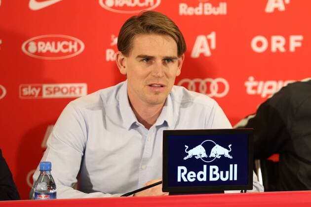SOCCER - EL, RBS, press conference PK Pressekonferenz SALZBURG,AUSTRIA,16.MAR.18 - SOCCER - UEFA Europa League, Red Bull Salzburg, press conference. Image shows sports coordinator Christoph Freund (RBS). GEPAxpictures xMathiasxMandl