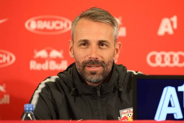SOCCER - EL, RBS, press conference PK Pressekonferenz SALZBURG,AUSTRIA,16.MAR.18 - SOCCER - UEFA Europa League, Red Bull Salzburg, press conference. Image shows head coach Marco Rose (RBS). GEPAxpictures xMathiasxMandl