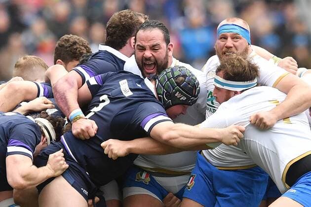 Themen der Woche - SPORT Bilder des Tages - SPORT Simone Ferrari Italy. Roma 17-03-2018, Stadio Olimpico Rugby 6 Nations Tournament Italia - Scozia Italy - Scotland Foto Antonietta Baldassarre Insidefoto AntoxBalda