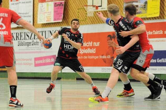 Max Fuhrmann (SG H2Ku Herrenberg 15) SG H2Ku Herrenberg,Handball,Maenner,Ligaspiel,17.03.2018, Foto:TBaur Eibner Herrenberg Copyright: xEIBNER Tobias_Baurx EP_TBR