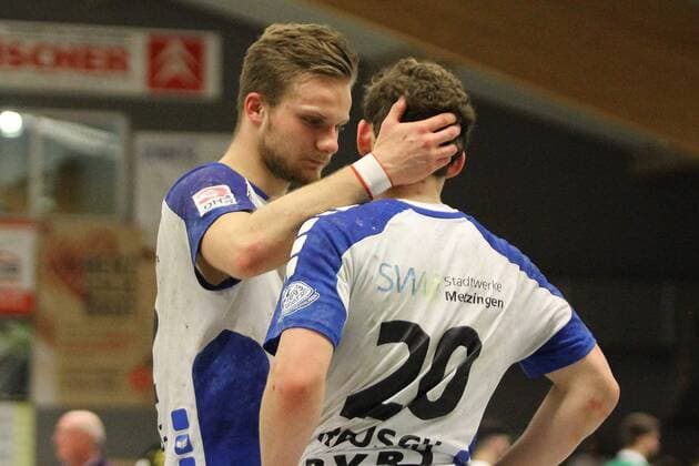 Michael Stotz (Neuhausen) und Jan Reusch (Neuhausen) beim Spiel TV Hochdorf vs. TV Neuhausen 1893 in der 3. Handball Liga Sued am 17.03.2018, Hochdorf-Assenheim Copyright: xEIBNER MichaelxBermelx EP_MBL