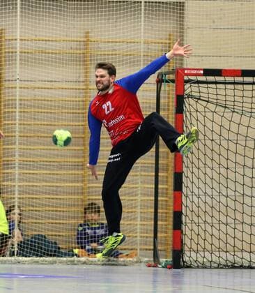 2. HBL HJSG Konstanz - DJK Rimpar Woelfe 28:32. Brustmann Max, TW RIM Konstanz Copyright: xPeterxPisax Eibner-Pressefotox EP_ppa