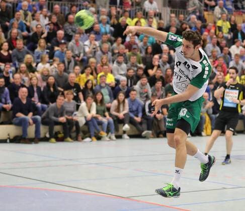 2. HBL HJSG Konstanz - DJK Rimpar Woelfe 28:32. Benedikt Brielmeier (RIM) . Konstanz Copyright: xPeterxPisax Eibner-Pressefotox EP_ppa