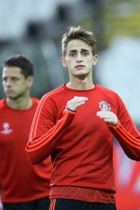 - BRUGGE, BELGIUM: Manchester s Adnan Januzaj pictured during a training session of British soccer club Manchester United ManU in Brugge, Tuesday 25 August 2015. Tomorrow Belgian first league soccer team Club Brugge will play the return game of the play-offs of the Uefa Champions League competition against British soccer club Manchester United FC. Manchester United won the first leg 3-1. BRUNOxFAHY  x84611388x