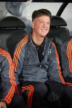 - BRUGGE, BELGIUM: Manchester s head coach Louis van Gaal pictured during a soccer game between Belgian first league team Club Brugge KV and British club Manchester United ManU FC in Brugge, Wednesday 26 August 2015, the return game of the play-offs of the UEFA Champions League competition. Manchester United won the first leg 3-1. KURTxDESPLENTER x84638884x