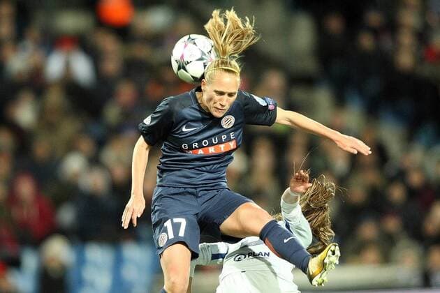 choc montpellier chelsea FOOTBALL : Montpellier Chelsea LFC- Coupe d Europe - 21 03 2018 RichardGosselin Panoramic 