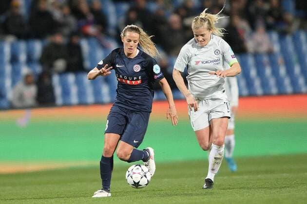 CHOC MHSC CHELSEA FOOTBALL : Montpellier Chelsea LFC- Coupe d Europe - 21 03 2018 RichardGosselin Panoramic 
