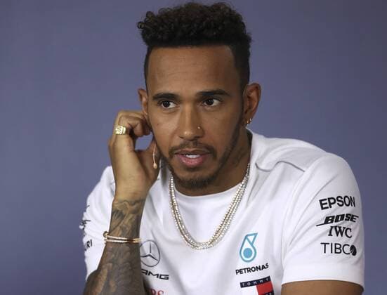 22nd March 2018, Melbourne Grand Prix Circuit, Melbourne, Australia; Melbourne Formula One Grand Prix, Arrivals and press conference PK Pressekonferenz Mercedes AMG Petronas Motorsport AMG F1 Team, Lewis Hamilton  ActionPlus12003750