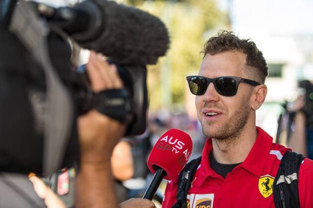 Sebastian Vettel (Scuderia Ferrari) mit neuer Frisur, Grosser Preis von Australien 2018, Rennen, Motorsport, Formel 1, 23.03.2018, Melbourne Copyright: xIllman Eibner-Pressefotox EP_EER