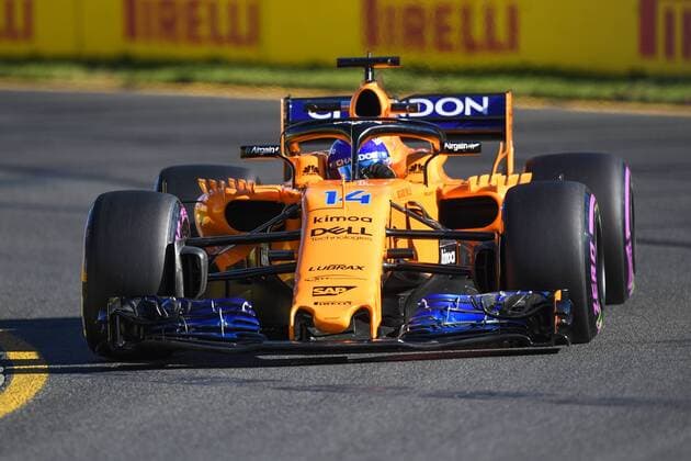 23rd March 2018, Melbourne Grand Prix Circuit, Melbourne, Australia; Melbourne Formula One Grand Prix, Friday free practice; Fernando Alonso of Spain driving the (14) McLaren F1 Team MCL33 Renault  ActionPlus12004245
