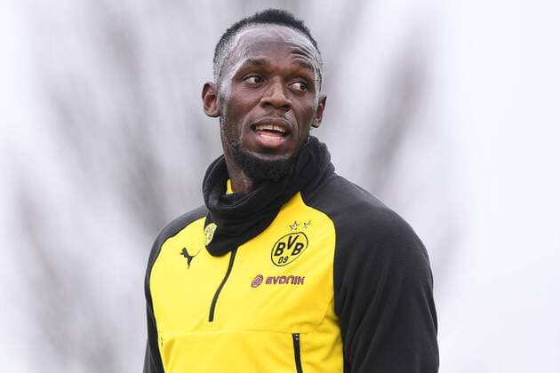 Fußball 1. Bundesliga Training Borussia Dortmund am 23.03.2018 auf dem Trainingsgelände in Dortmund Usain Bolt