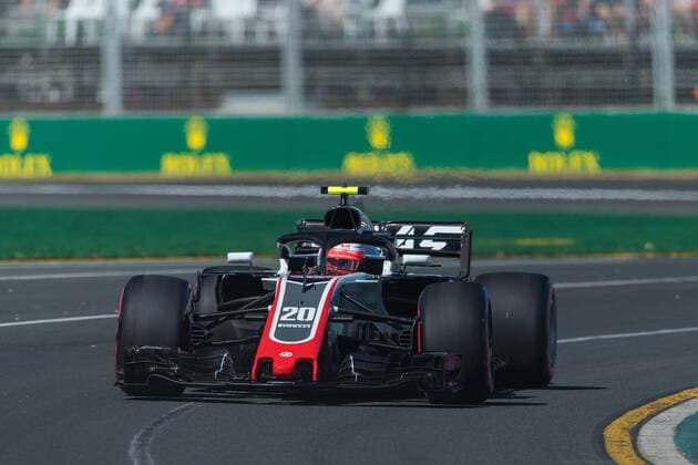 Kevin Magnussen (Haas F1 Team) mit seinem Auto auf der Strecke, Grosser Preis von Australien 2018, freies Training, Motorsport, Formel 1, 23.03.2018, Melbourne Copyright: xIllman Eibner-Pressefotox Ep_eer