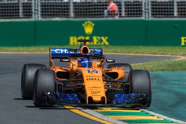 Fernando Alonso (McLaren Honda) mit seinem Auto auf der Strecke, Grosser Preis von Australien 2018, freies Training, Motorsport, Formel 1, 23.03.2018, Melbourne Copyright: xIllman Eibner-Pressefotox Ep_eer
