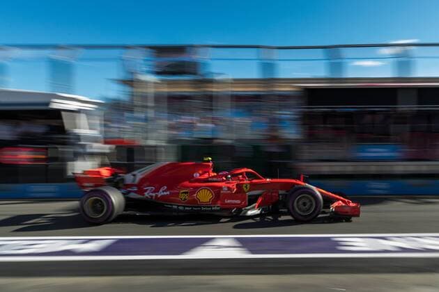 Kimi Raikkoenen (Scuderia Ferrari) fährt durch die Boxengasse, Grosser Preis von Australien 2018, freies Training, Motorsport, Formel 1, 23.03.2018, Melbourne Copyright: xIllman Eibner-Pressefotox Ep_eer