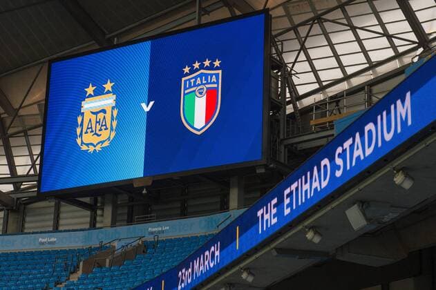 Argentina v Italy International Friendly L?nderspiel A general view of the Etihad Stadium, Manchester ahead of the International Friendly match between Argentina and Italy Content Not Available For UK Newspapers Copyright: xMattxWilkinsonx FIL-11536-0008