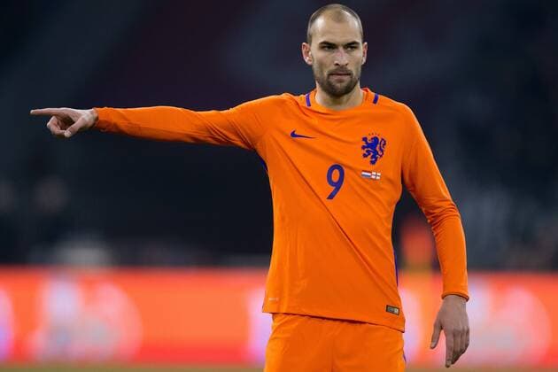 Bas Dost of Holland during the International Friendly Länderspiel match match between The Netherlands and England at the Amsterdam Arena on March 23, 2018 in Amsterdam, The Netherlands International friendly match 2017 2018 xVIxVIxImagesx xTomxBodexMultimediaxIVx 10423680