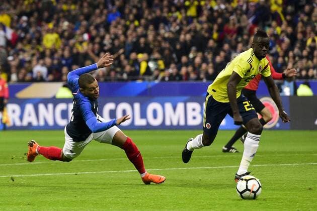 Kylian Mbappe (Fra) FOOTBALL : France vs Colombie - Match Amical - St Denis - 23 03 2018 JBAutissier Panoramic 