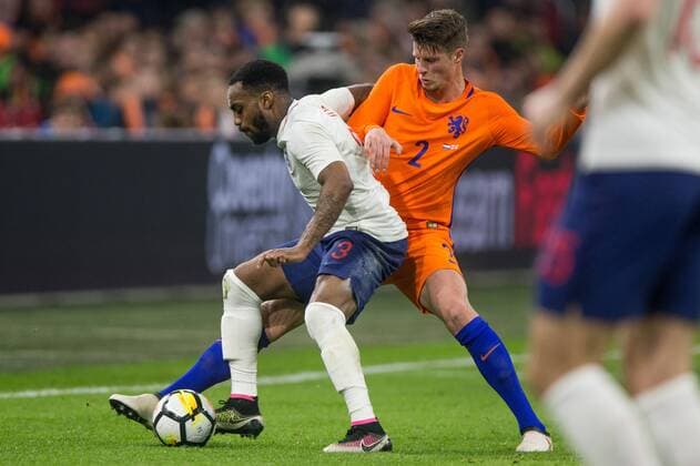 Danny Rose of England, Hans Hateboer of Holland during the International Friendly Länderspiel match match between The Netherlands and England at the Amsterdam Arena on March 23, 2018 in Amsterdam, The Netherlands International friendly match 2017 2018 xVIxVIxImagesx xTomxBodexMultimediaxIVx 10424215