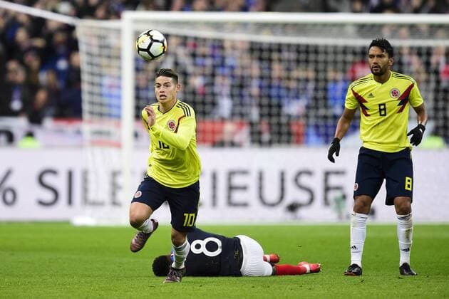 James Rodriguez (Col) FOOTBALL : France vs Colombie - Match Amical - St Denis - 23 03 2018 JBAutissier Panoramic 