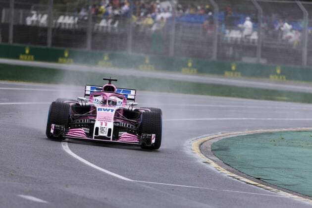 24th March 2018, Melbourne Grand Prix Circuit, Melbourne, Australia; Melbourne Formula One Grand Prix, qualifying; The number 11 Sahara Force India driven by Sergio Perez  ActionPlus12004708
