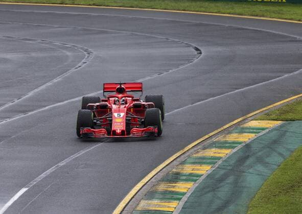 24th March 2018, Melbourne Grand Prix Circuit, Melbourne, Australia; Melbourne Formula One Grand Prix, qualifying; The number 5 Scuderia Ferrari driven by Sebastian Vettel  ActionPlus12004722