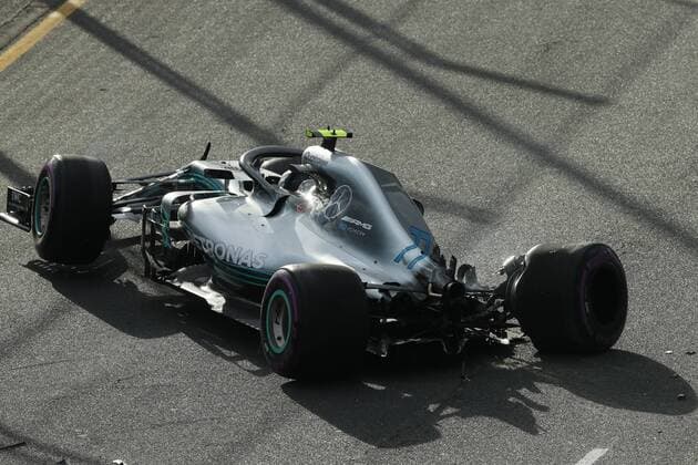 Valtteri Bottas (Mercedes AMG Petronas Formula One Team) nach seinem Unfall, Grosser Preis von Australien 2018, Rennen, Motorsport, Formel 1, 24.03.2018, Melbourne Copyright: xIllman Eibner-Pressefotox EP_eer