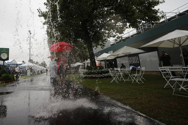 viel Wasser an der Strecke, Grosser Preis von Australien 2018, Rennen, Motorsport, Formel 1, 24.03.2018, Melbourne Copyright: xIllman Eibner-Pressefotox EP_eer