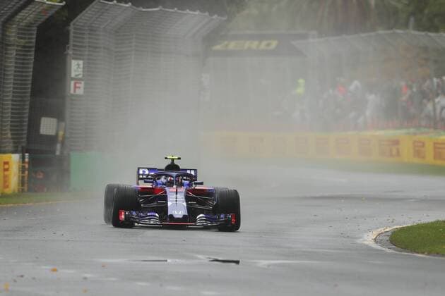 Pierre Gasly (Scuderia Toro Rosso) mit seinem Auto auf der Strecke, Grosser Preis von Australien 2018, Rennen, Motorsport, Formel 1, 24.03.2018, Melbourne Copyright: xIllman Eibner-Pressefotox EP_eer
