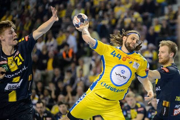 2018.03.24 Kielce Pilka reczna mezczyzn Liga Mistrzow sezon 2017 2018 PGE Vive Kielce - Rhein-Neckar Loewen N z Dean Bombac Foto Lukasz Laskowski PressFocus 2018.03.24 Kielce Handball VELUX EHF Champions League Last 16 PGE Vive Kielce - Rhein-Neckar Loewen Dean Bombac Credit: Lukasz Laskowski PressFocus NEWSPIX.PL --- Newspix.pl  20180324_aPF_044