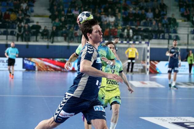 Hans Lindberg (Berlin) HANDBALL : Coupe EHF - Phase de groupes - 5eme journee - Saint-Raphael Var Handball vs Füchse Berlin - 24 03 2018 KevinDomas Panoramic 