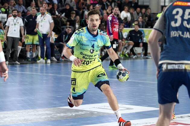 Xavier Barachet (Saint-Raphael) HANDBALL : Coupe EHF - Phase de groupes - 5eme journee - Saint-Raphael Var Handball vs Füchse Berlin - 24 03 2018 KevinDomas Panoramic 