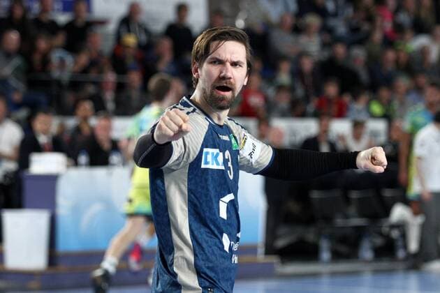 Fabian Wiede (Berlin) HANDBALL : Coupe EHF - Phase de groupes - 5eme journee - Saint-Raphael Var Handball vs Füchse Berlin - 24 03 2018 KevinDomas Panoramic 