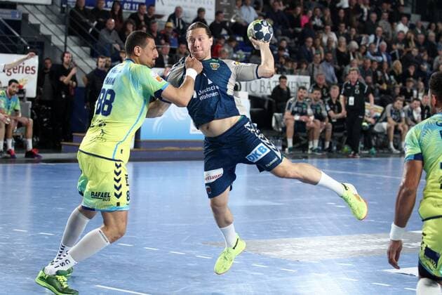 Mattias Zachrisson (Berlin) HANDBALL : Coupe EHF - Phase de groupes - 5eme journee - Saint-Raphael Var Handball vs Füchse Berlin - 24 03 2018 KevinDomas Panoramic 