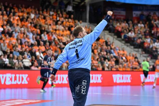 IFK Kristianstad - SG Flensburg-Handewitt, EHF Champions League; Kristianstad, 24.03.18 Kristianstad, 24.03.18, Handball, VELUX EHF Champions League, Saison 2017 2018, Achtelfinale, IFK Kristianstad - SG Flensburg-Handewitt : Mattias Andersson (SG Flensburg-Handewitt, 01)